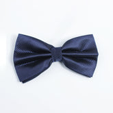 MIDNIGHT BLUE TEXTURED BOW TIE